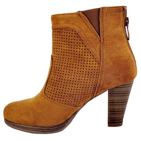Botin formal de Mujer Camel-3