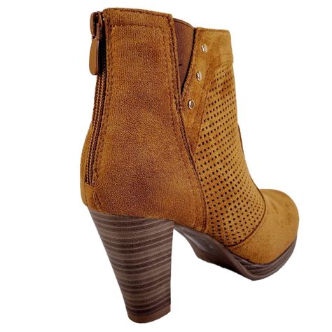 Botin formal de Mujer Camel-4