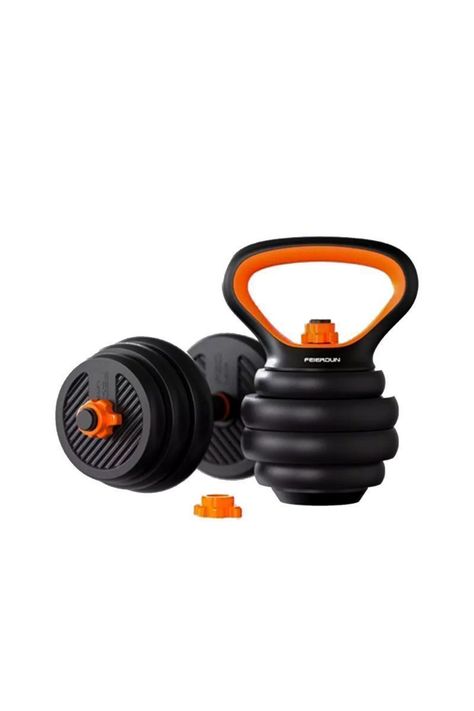 Set Pesas Ajustable 40 Kg Kettlebells Negro-5