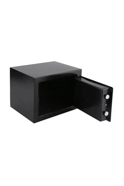 Caja Fuerte Caja Seguridad Digital Para Anclar A La Pared Negro-3