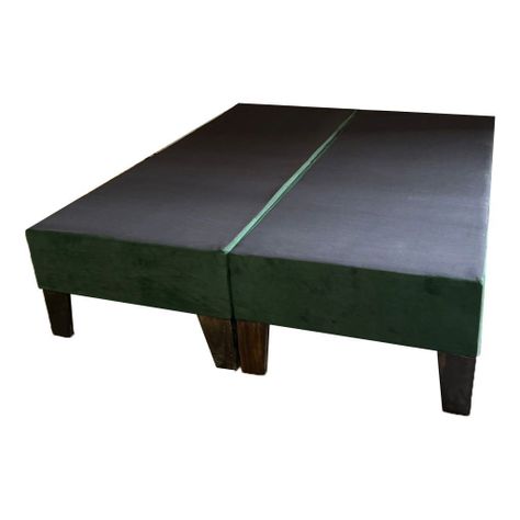 Base Americana Full dividida Verde Botella Felpa Pmadera-0