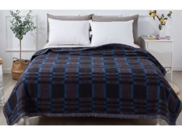 Frazada Térmica Jacquard Azul 2 Plazas-0