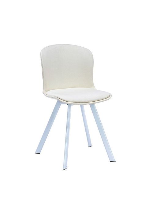Silla de Comedor PP y Tela Blanco-0
