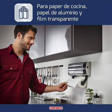 Portarollos de pared inox Leifheit -3