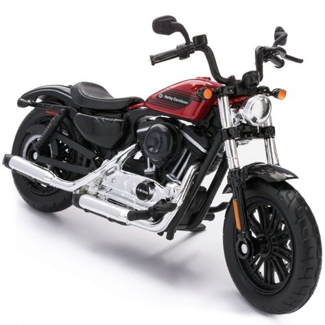 Moto coleccionable Harley Davidson Modelo 2018 Forty-Eight Special rojo-0