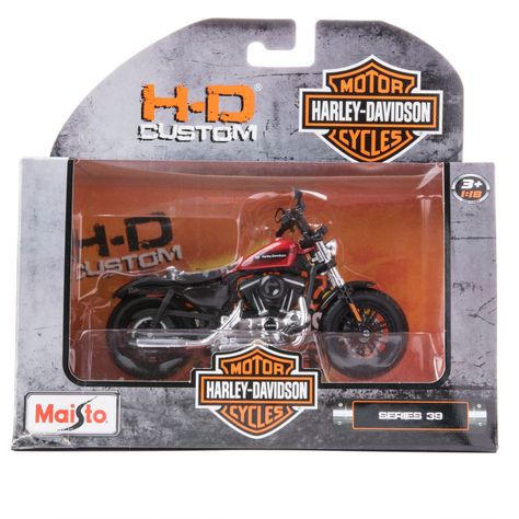 Moto coleccionable Harley Davidson Modelo 2018 Forty-Eight Special rojo-2