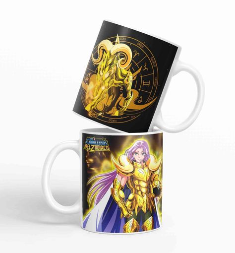 Taza Caballero del Zodiaco - Aries Negro D5-0