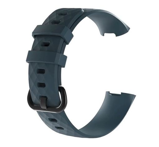 Correa Silicona Compatible Fitbit Charge 3 & 4 / 22,6mm Azul Marino-0
