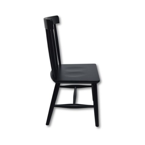 Silla Windsor madera de teca negro-2