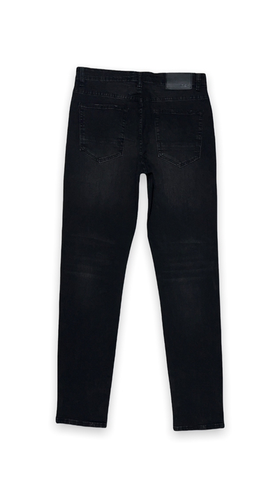 Jeans Hombre Slim Negro Oscuro Liso-7
