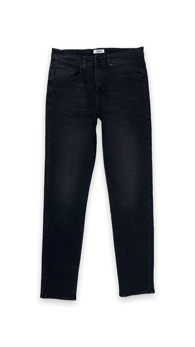 Jeans Hombre Slim Negro Oscuro Liso-6