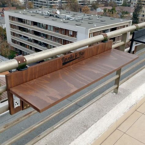 MESA PLEGABLE 150X24CM COLOR CAFÉ RUSTICO-1