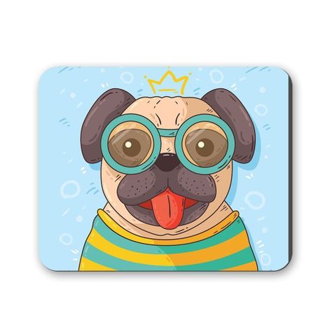 MOUSE PAD ANHIZ M100V2 PUG LENTES-0