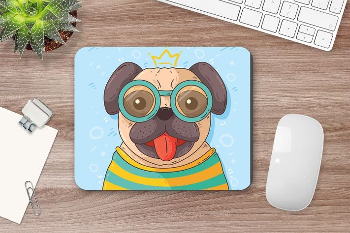 MOUSE PAD ANHIZ M100V2 PUG LENTES-1