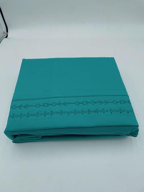 juego de sabana Bordado 1.5 verde agua-1