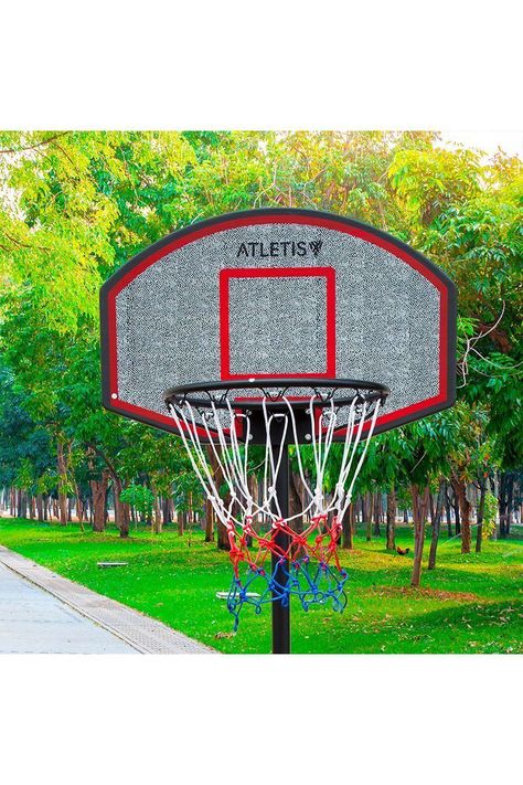 Aro de Basquetball Altura Ajustable 2.1 mt Gris-5