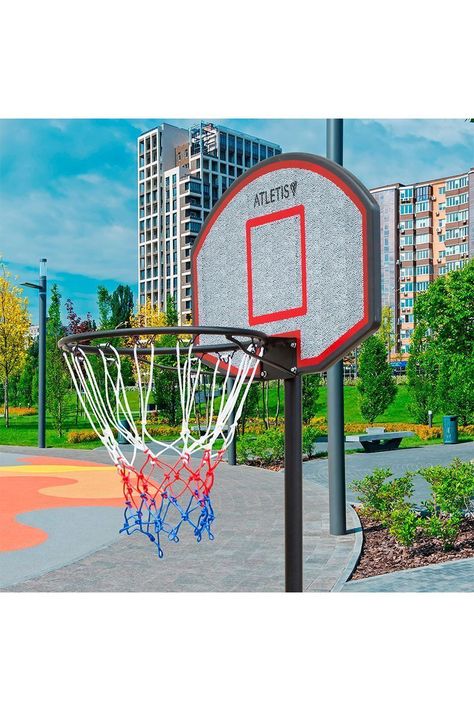 Aro de Basquetball Altura Ajustable 2.1 mt Gris-1