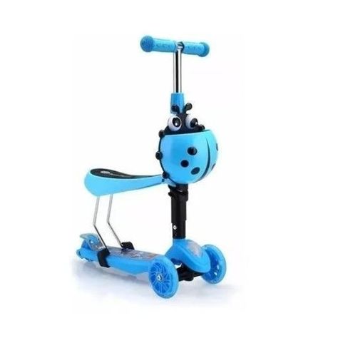 Scooter Monopatin 3 En 1 con Luz en Ruedas Chinita-0