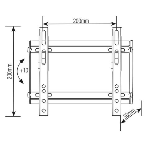 Soporte  TV ulta SLIM Inclinable   23" a 42" 35kg-2