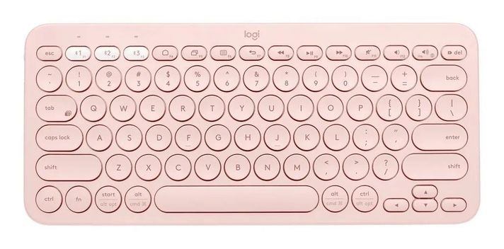 Teclado bluetooth Logitech K380 QWERTY español color rosa-0