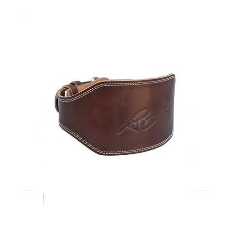 Cinturón de levantamiento de cuero 6″ acolchado-1