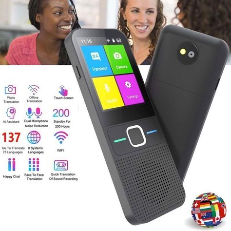 Inteligente Traductor T10 Simultáneo Para 137 Idiomas Tiempo Real V2 (Bluetooth)-1