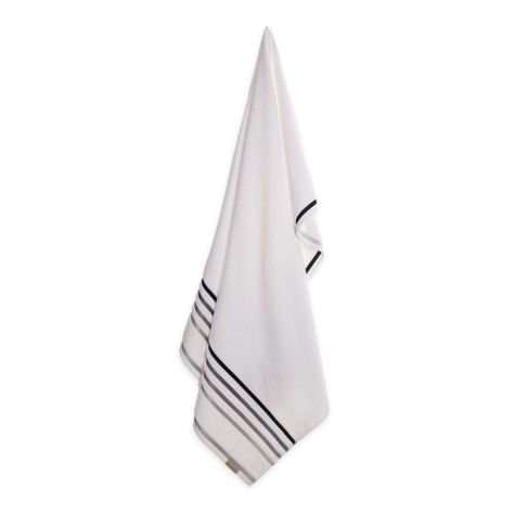 Toalla de baño Karsten Lumina 500gr 70 x 140 cm Blanca/Gris-1