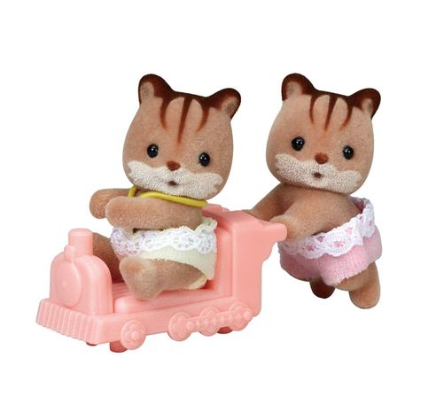 Ardillas mellizas bebés walnut sylvanian families 5421 -0