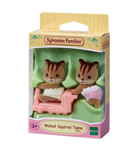 Ardillas mellizas bebés walnut sylvanian families 5421 -1