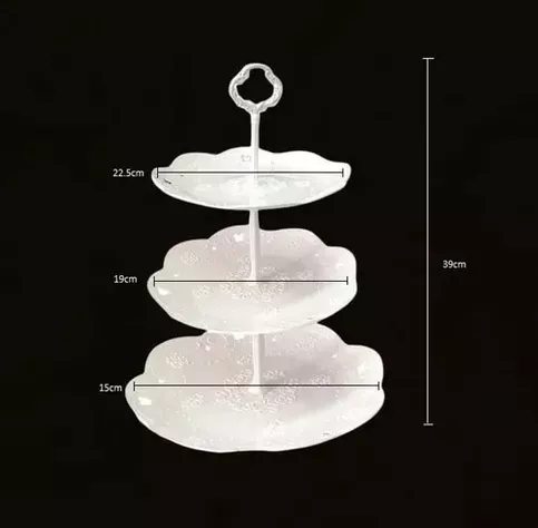 Porta Torta Porta Cupcakes Porta Cupcake Torre Porta Cupcake redondo  (110650) BLANCO-1