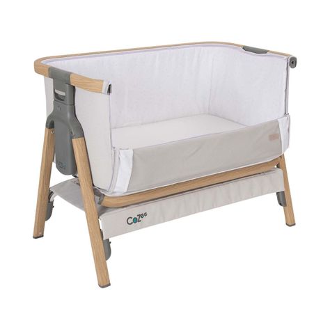 Cuna colecho Cozee color roble/gris plata-1