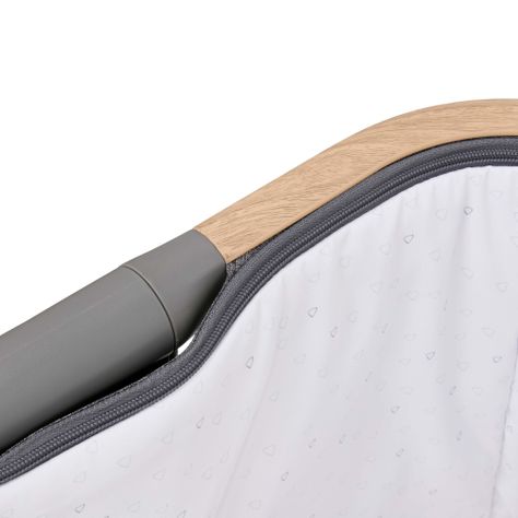 Cuna colecho Cozee color roble/gris plata-5