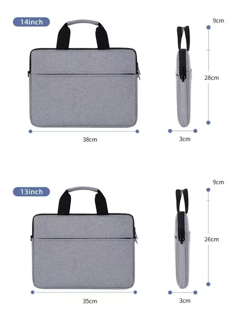  Bolso Funda Para Notebook 14 Pulgadas / Negro-2