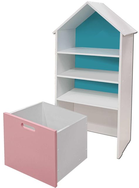 Juguetero Repisa Casa Infantil Calipso Rosado Montessori-2