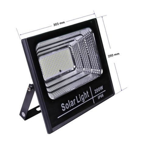 Foco Proyector LED 100W Con Panel Solar y Control Remoto-4