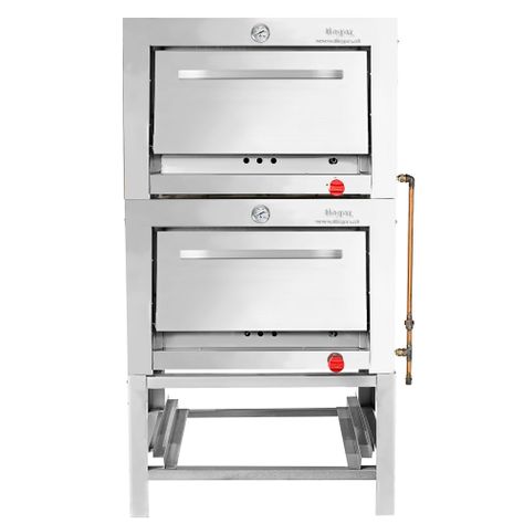 Horno Ticgas 2 Cámara Inox. Industrial. 65x65 gas Licuado-0
