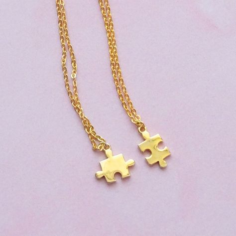 Cadenas De Plata Con Baño De Oro Doble Puzzles - Mabelita -3