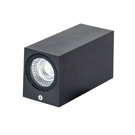 Apliqué LED Deco Rectangular Luz Doble 10W Negro-0