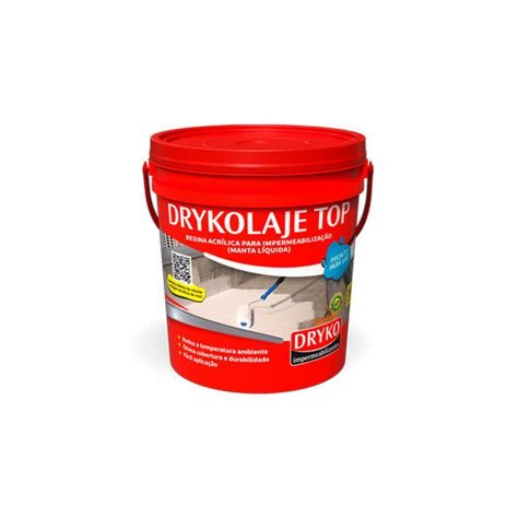 Drykolaje Top Impermeabilizante Acrílico Rápido Secado 12 Lts-0