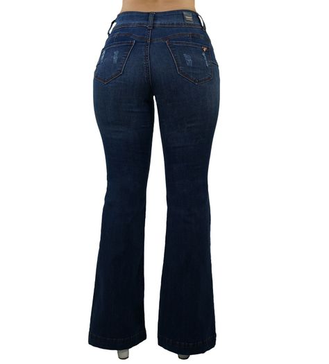 Jeans flare bottom t.a. destroyed-2