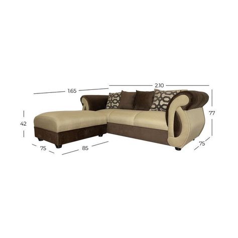 Seccional New Dominga Beige 3 Cuerpos-3