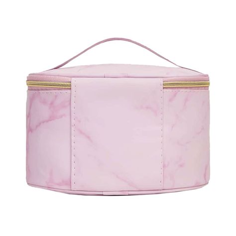 Bolso Cosmetiquero Para Maquillaje Rosado con Dorado-1