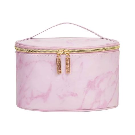 Bolso Cosmetiquero Para Maquillaje Rosado con Dorado-0