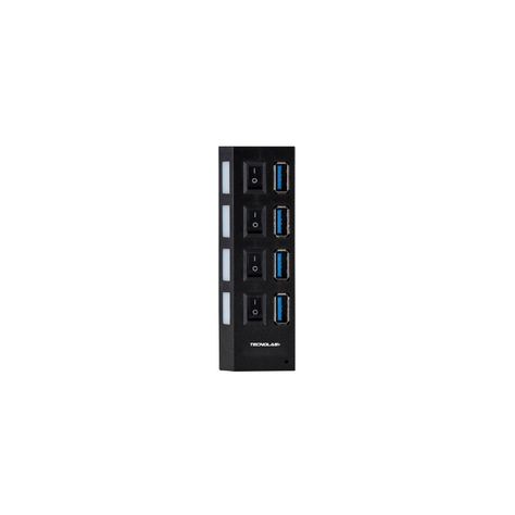 Mini Hub 4 Puertos USB 2.0 Con Interruptor Tecnola-0
