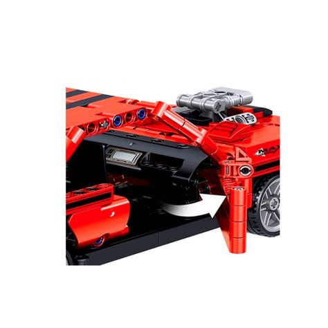 Auto Dodge Challenger Armable De 627 Piezas-3