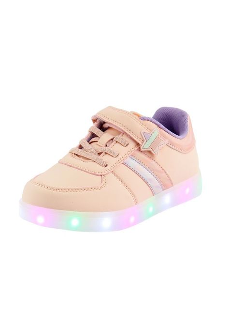 Zapatilla led velcro powerlight correr niña 955-1