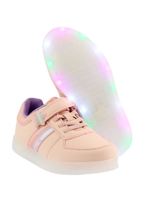 Zapatilla led velcro powerlight correr niña 955-3