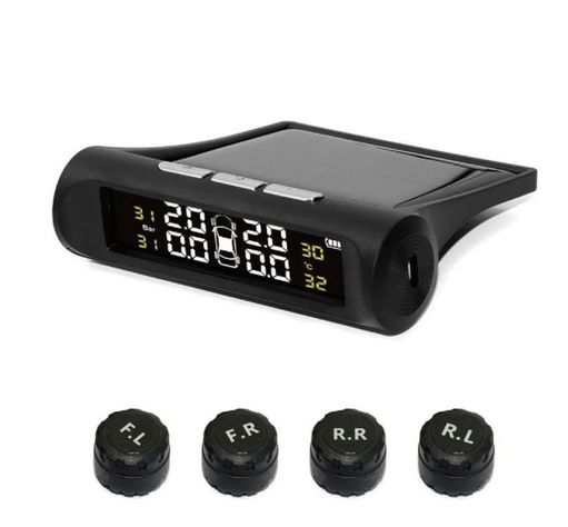 Sistema Monitoreo Presión Neumáticos Auto Carga Solar Tpms-0