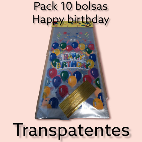 PACK 10 BOLSAS FELIZ CUMPLEAÑOS-1