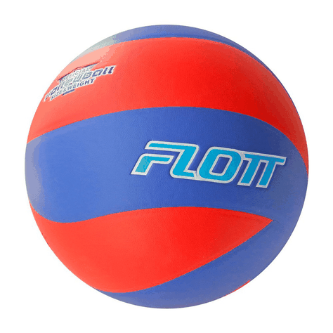 Balón Voleibol Flott laminado Power Touch N°5 Azul-Rojo-0